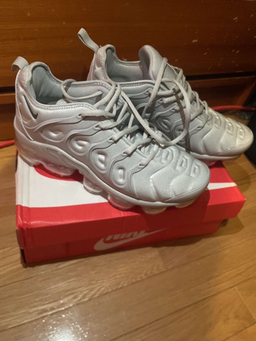 Nike Air Vapormax Plus Silver size 8.5 brand new