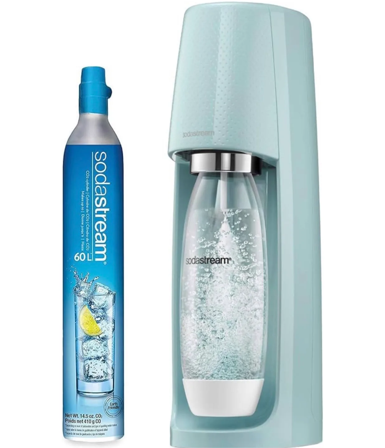 SodaStream Fizzi Icy Blue Sparkling Water Maker - Brand New! thumbnail