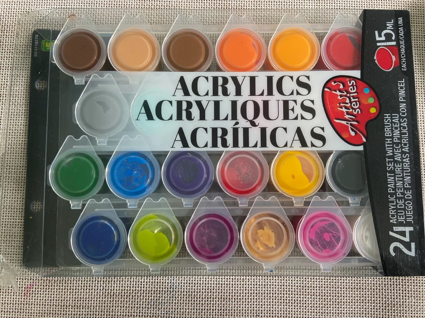 Artist's Series Acrylic Paint Set - 24 Colours thumbnail