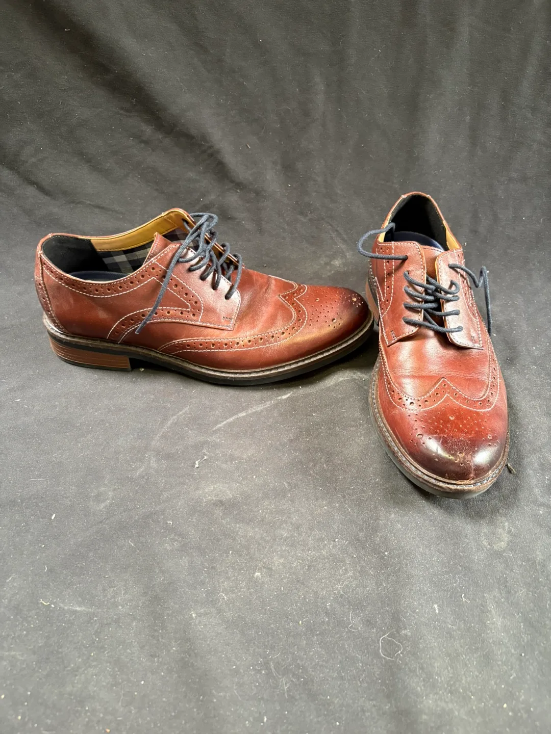 Bostonian Commonwealth Brown Leather Wingtip Shoes image indicator(5)