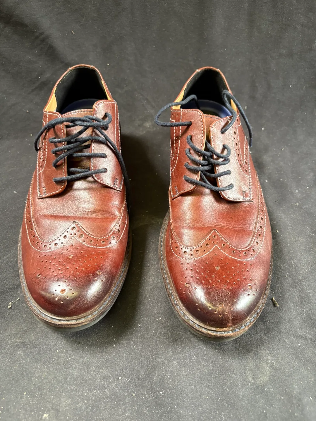 🇨🇦Bostonian Commonwealth Brown Leather Wingtip Shoes thumbnail