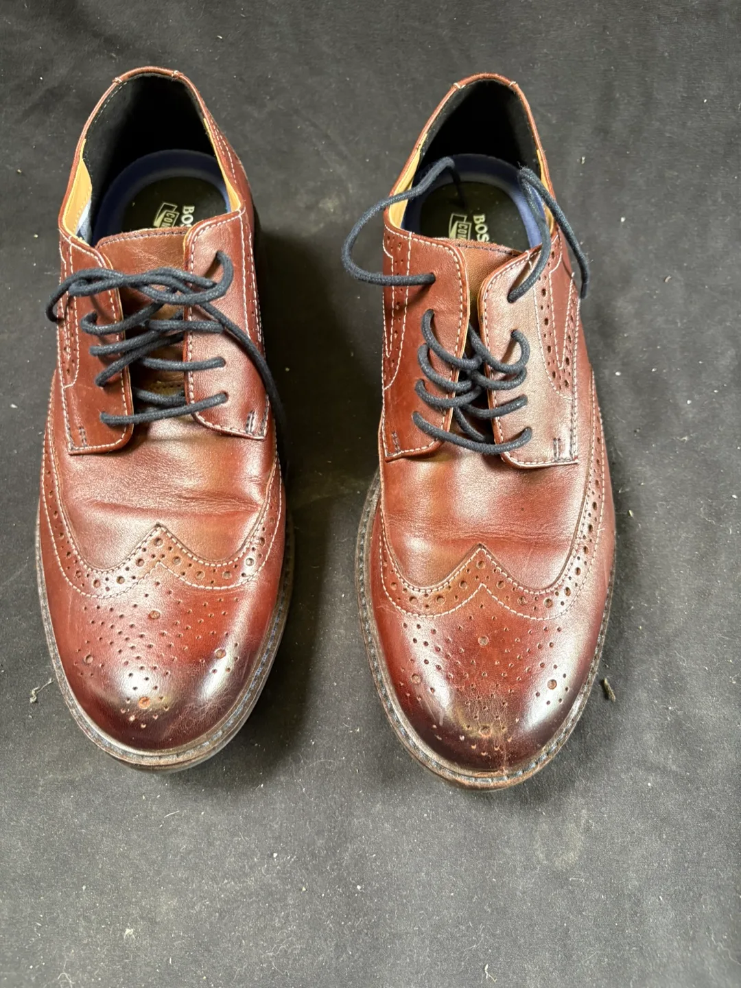 Bostonian Commonwealth Brown Leather Wingtip Shoes image indicator(2)