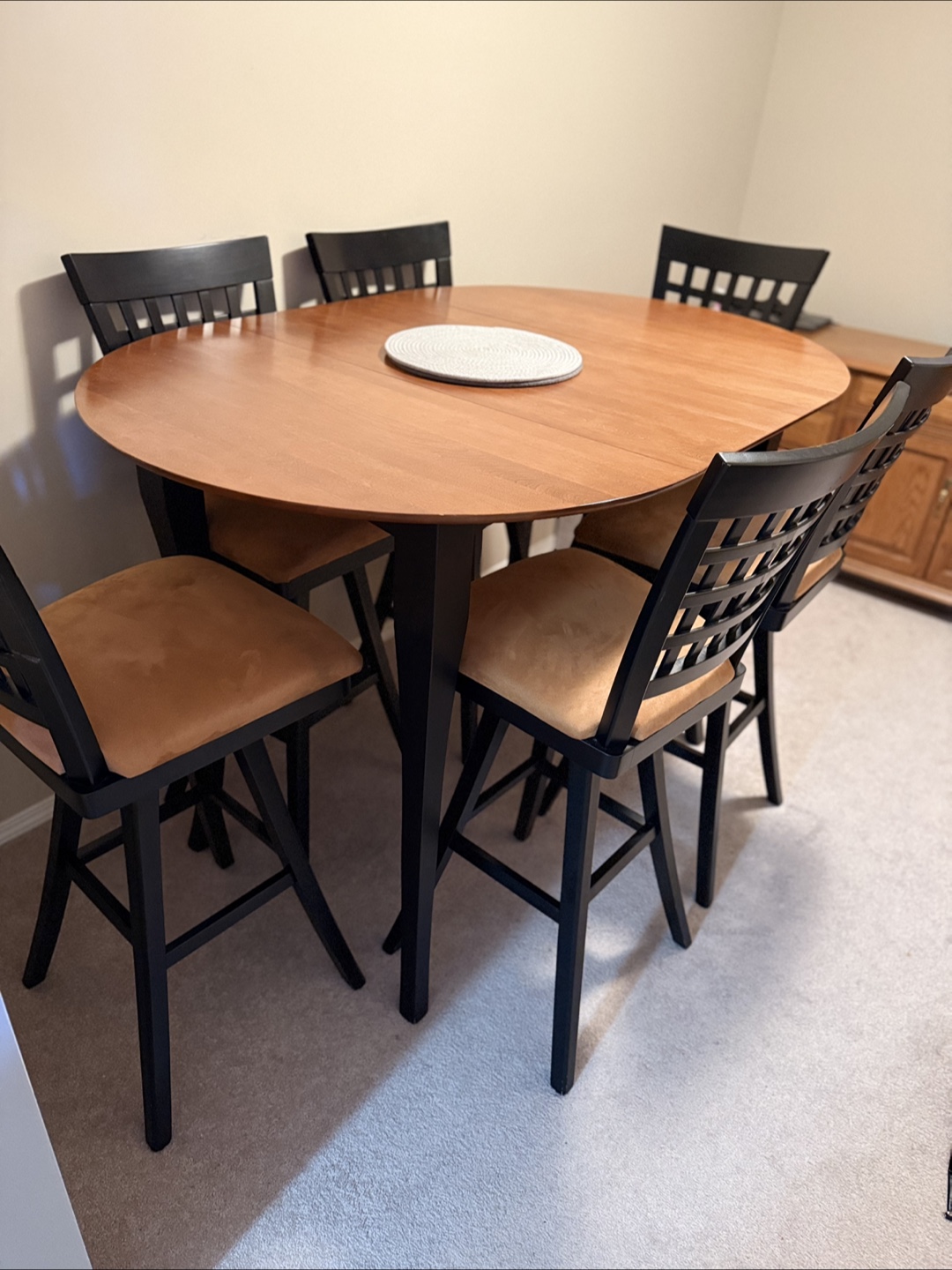 Stylish high top Dining table set (6 chairs)