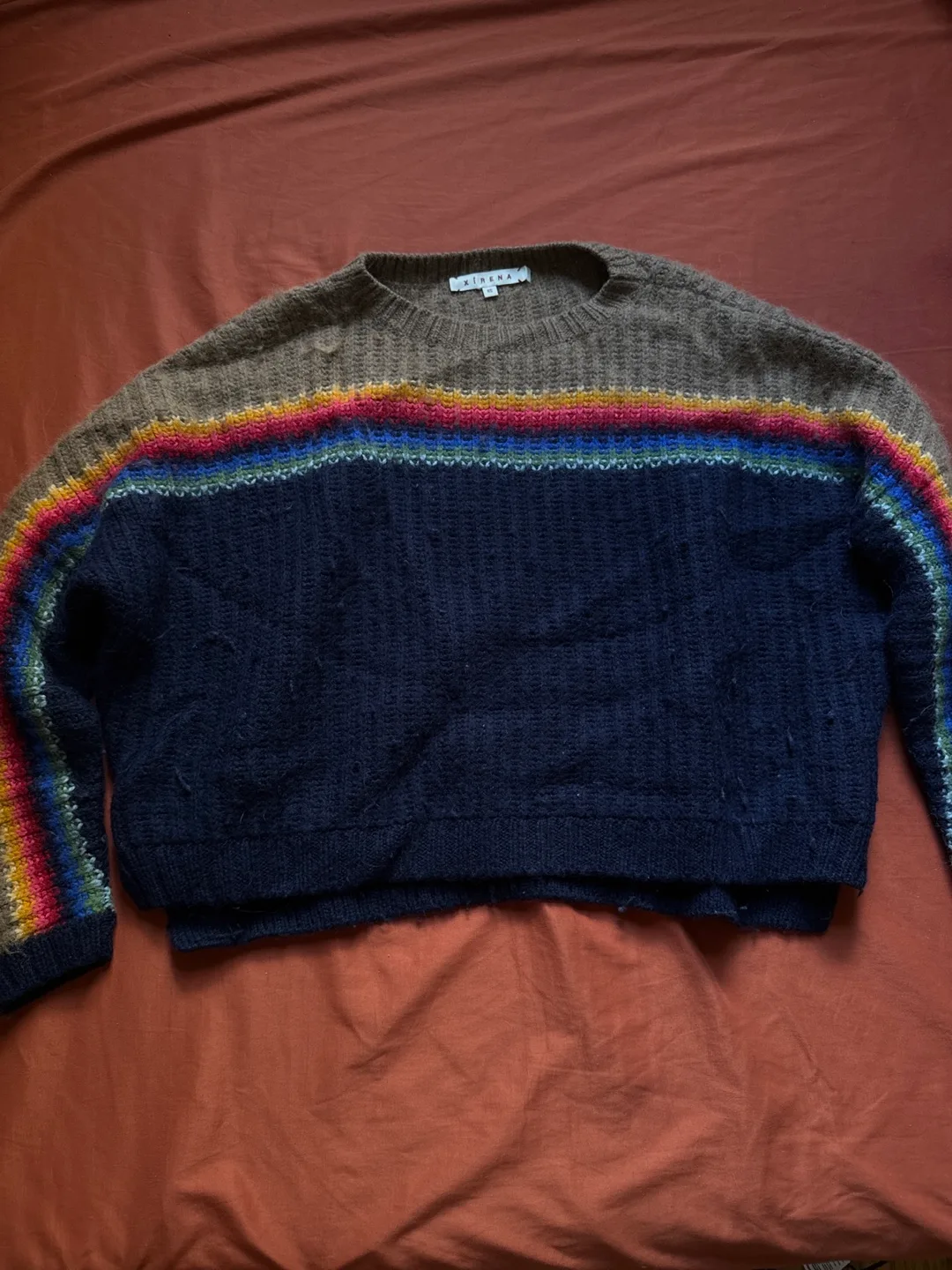 Xirena Rainbow Knit Sweater XS thumbnail