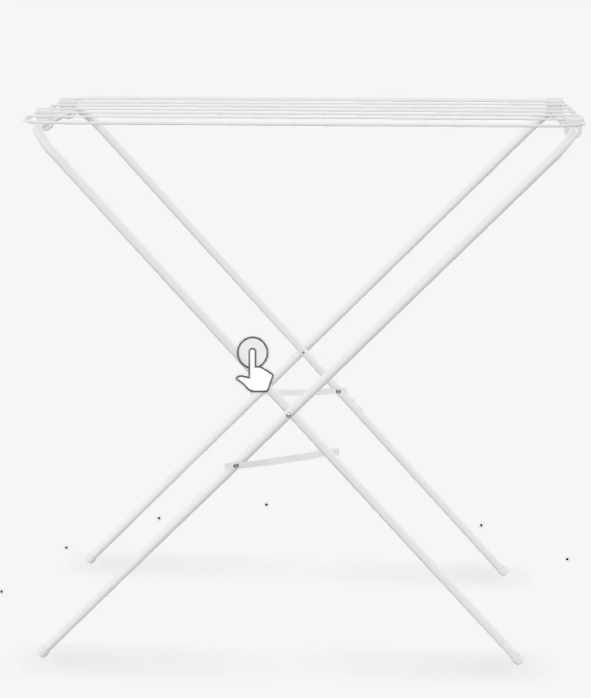 New IKEA JÄLL White Clothes Drying Rack thumbnail