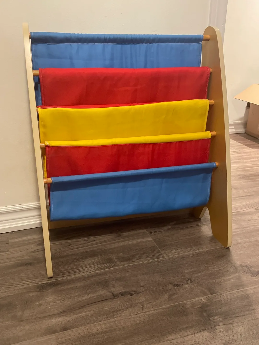 Kids Sling Bookshelf - Red, Yellow, Blue thumbnail