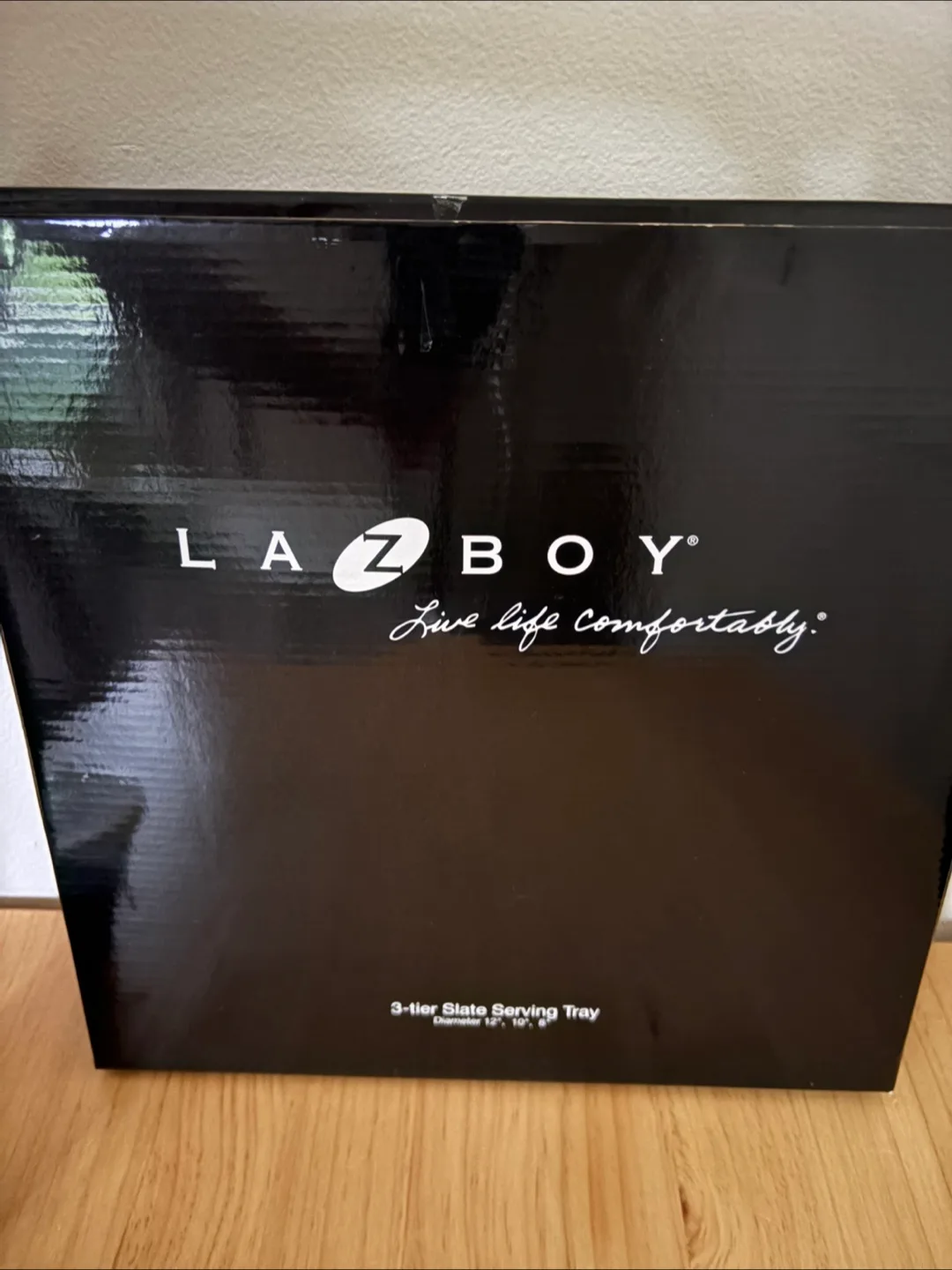 LA-Z-BOY 3-tier Slate Serving Tray - New in Box! image indicator(2)
