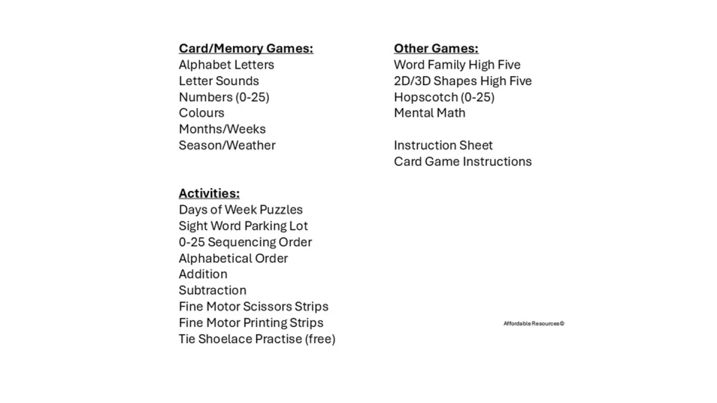 18 Activities/Games for Ages 3-7 image indicator(2)