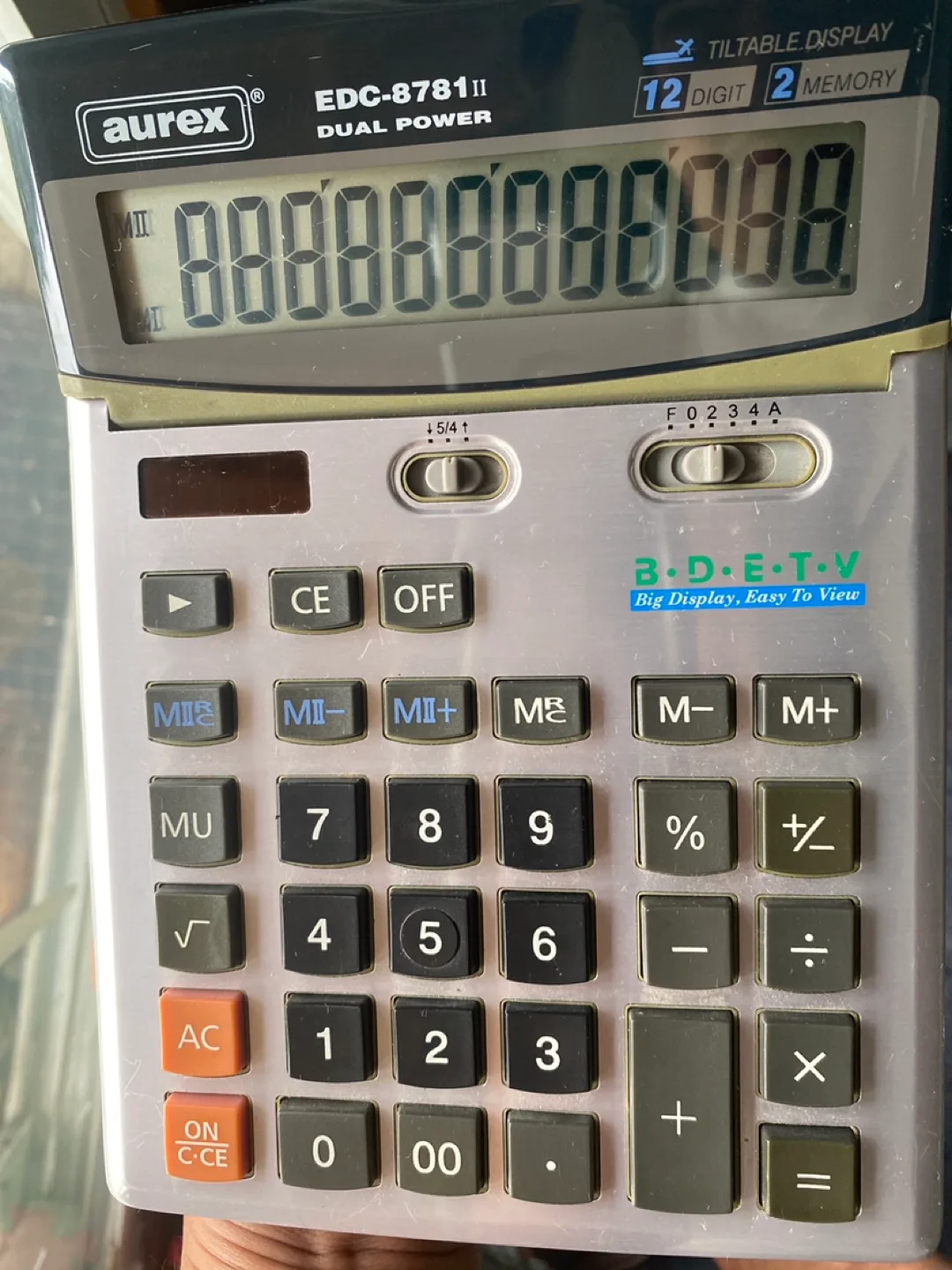 Aurex EDC-8781II 🇨🇦 Dual Power Calculator thumbnail
