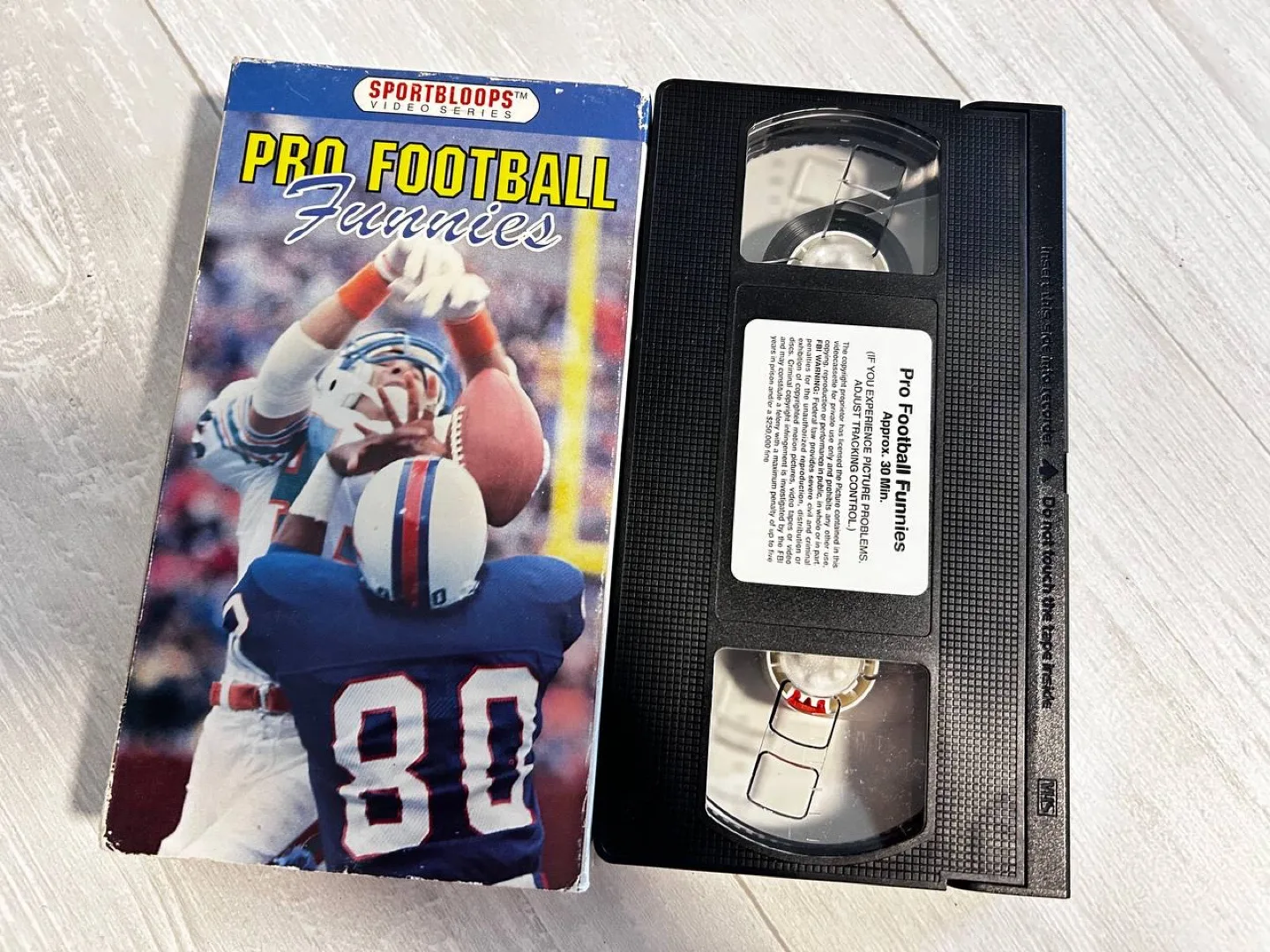 Sportbloops Pro Football Funnies VHS thumbnail