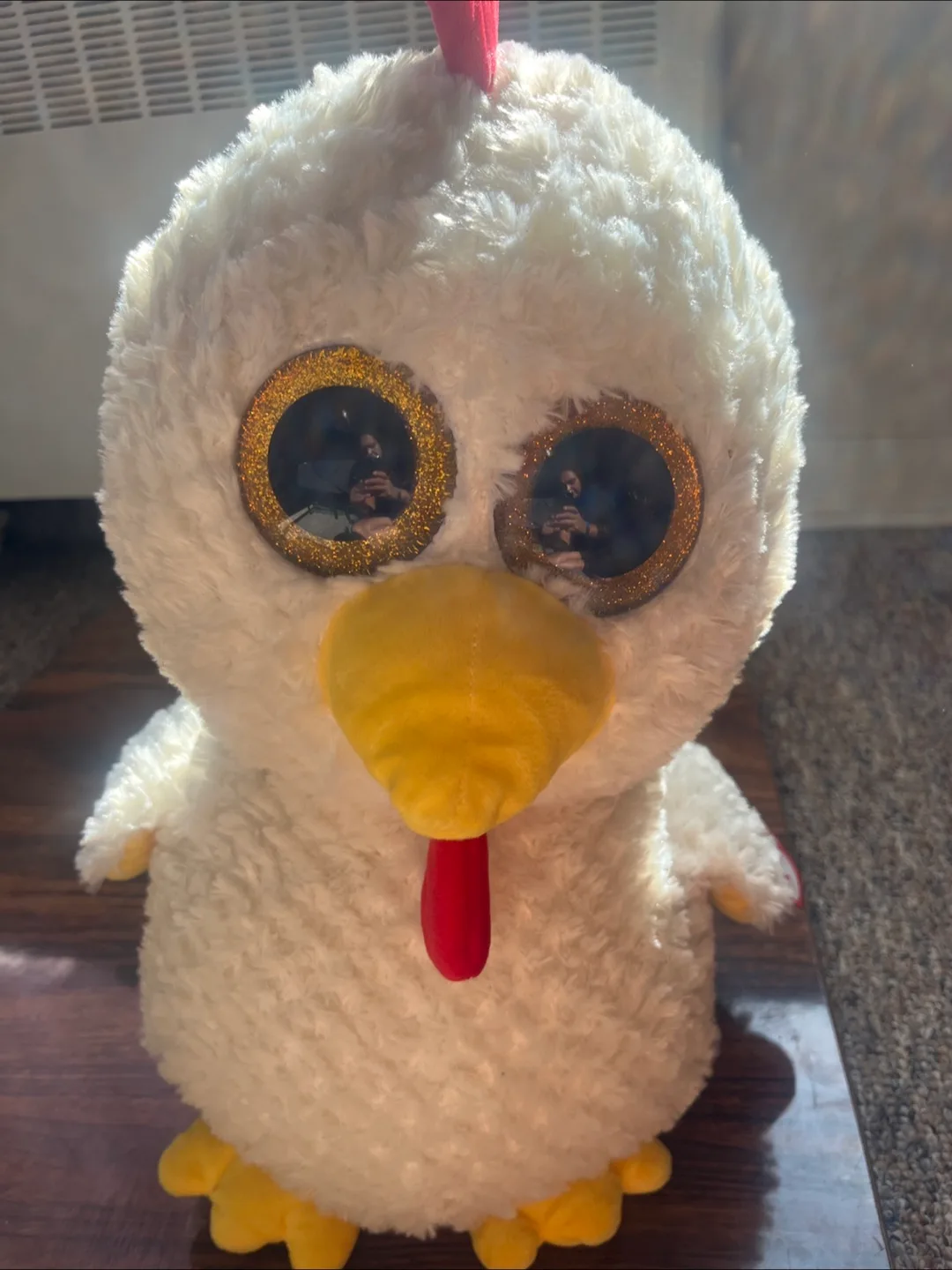 Large Ty Beanie Boo's Hennie Chicken Plush Toy thumbnail