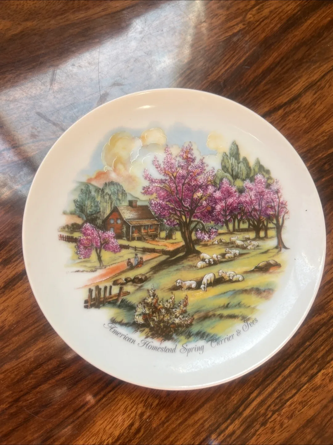 American Homestead Spring Carrier & Ives Plate thumbnail