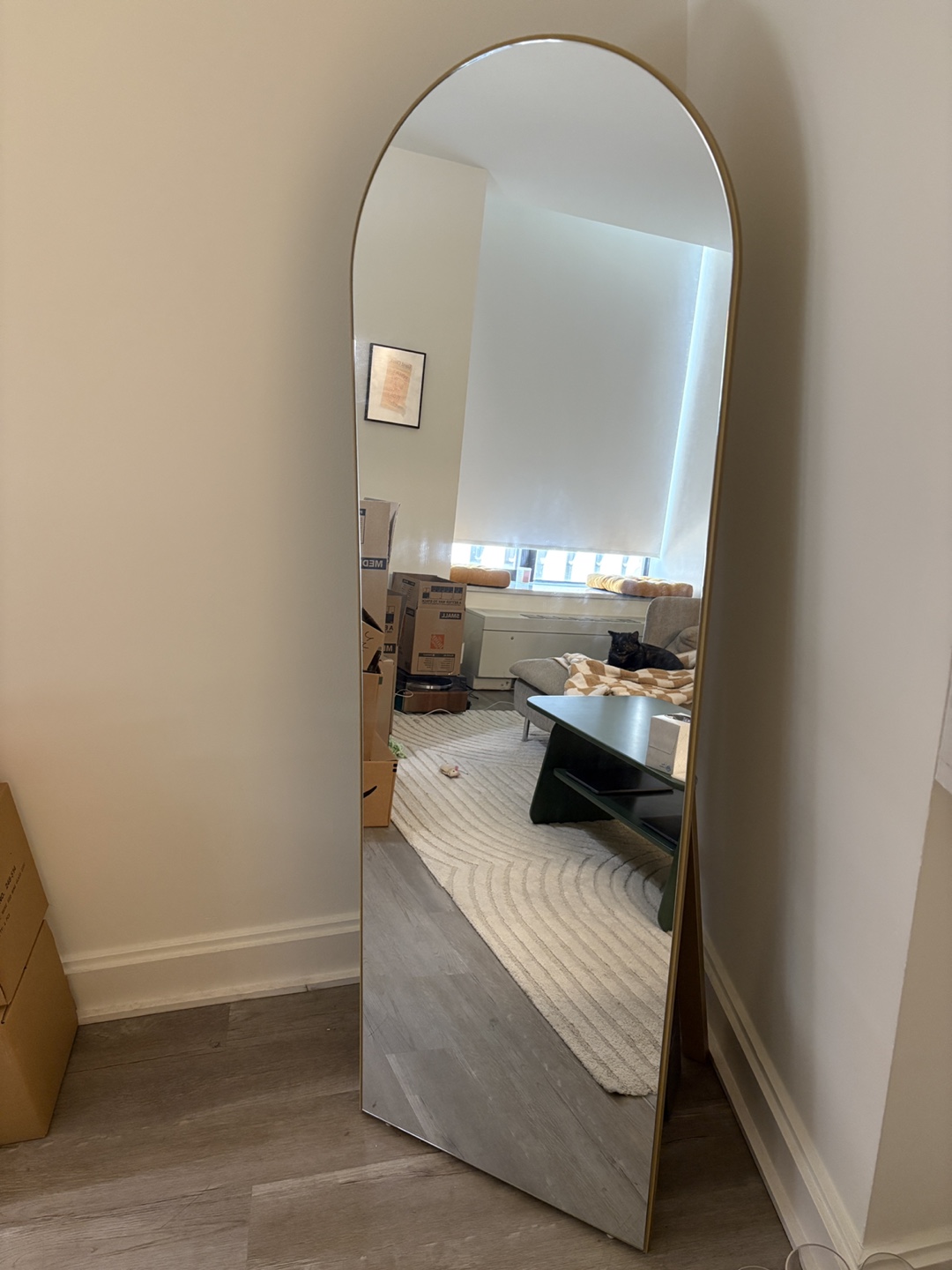 Arched Gold Full Length Mirror - photo 2