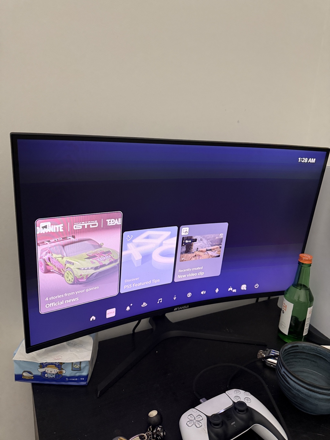 Sansui curved monitor