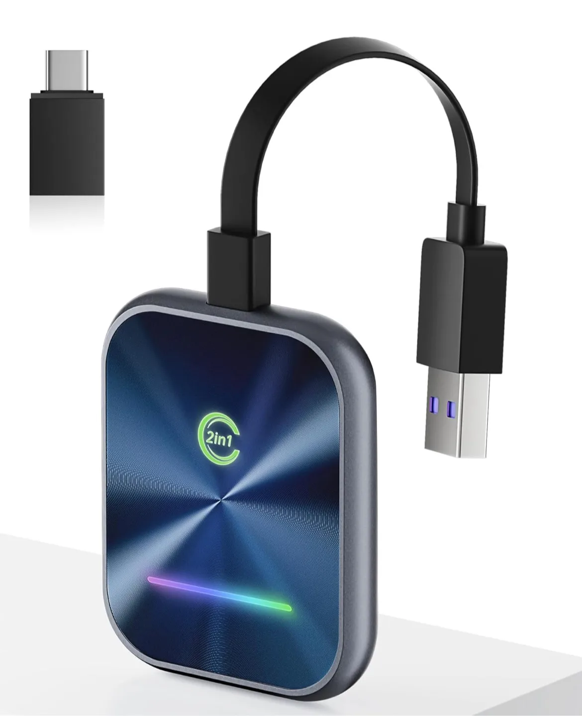 2-in-1 Wireless Car Adapter Android Auto - New! thumbnail