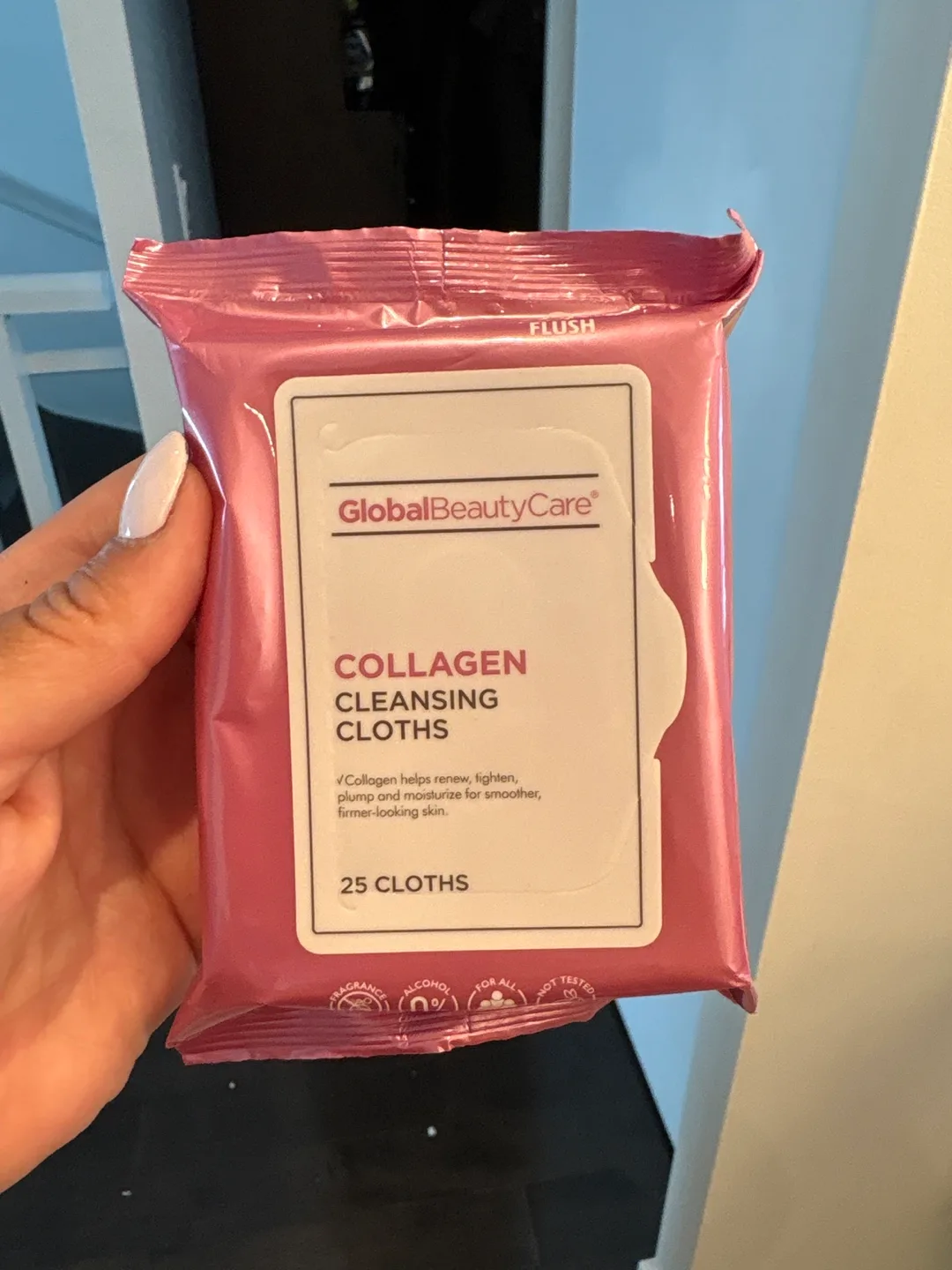 Global Beauty Care Collagen Cleansing Cloths - 25 Count thumbnail