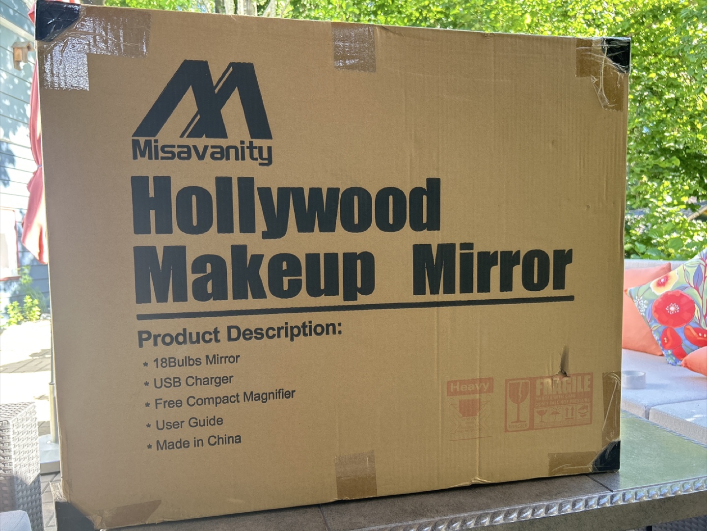 Misavanity Hollywood Makeup Mirror, 27.5 x 22.9" - photo 2