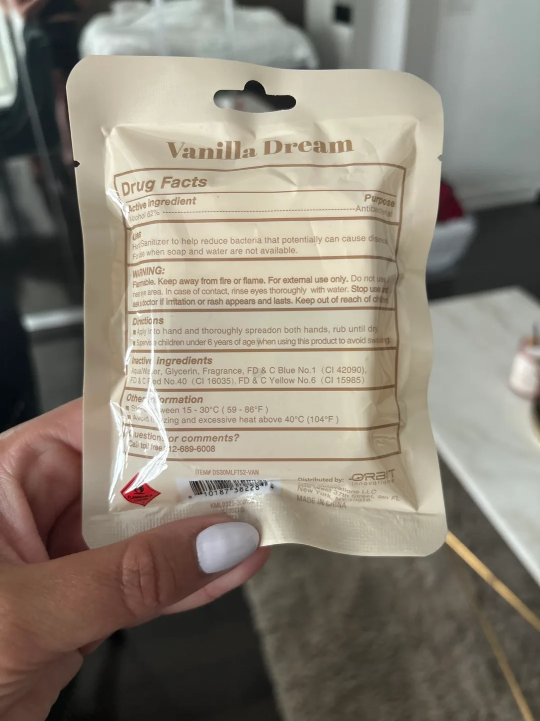 Vanilla Dream Hand Sanitizer 1.2 fl oz (35ml) image indicator(2)