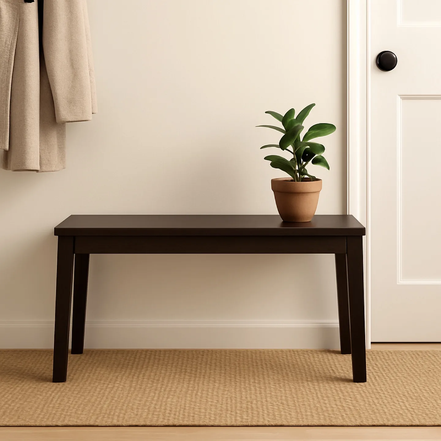 Ekedalen Wood Bench – Entryway, Dining, or Bedroom Use thumbnail