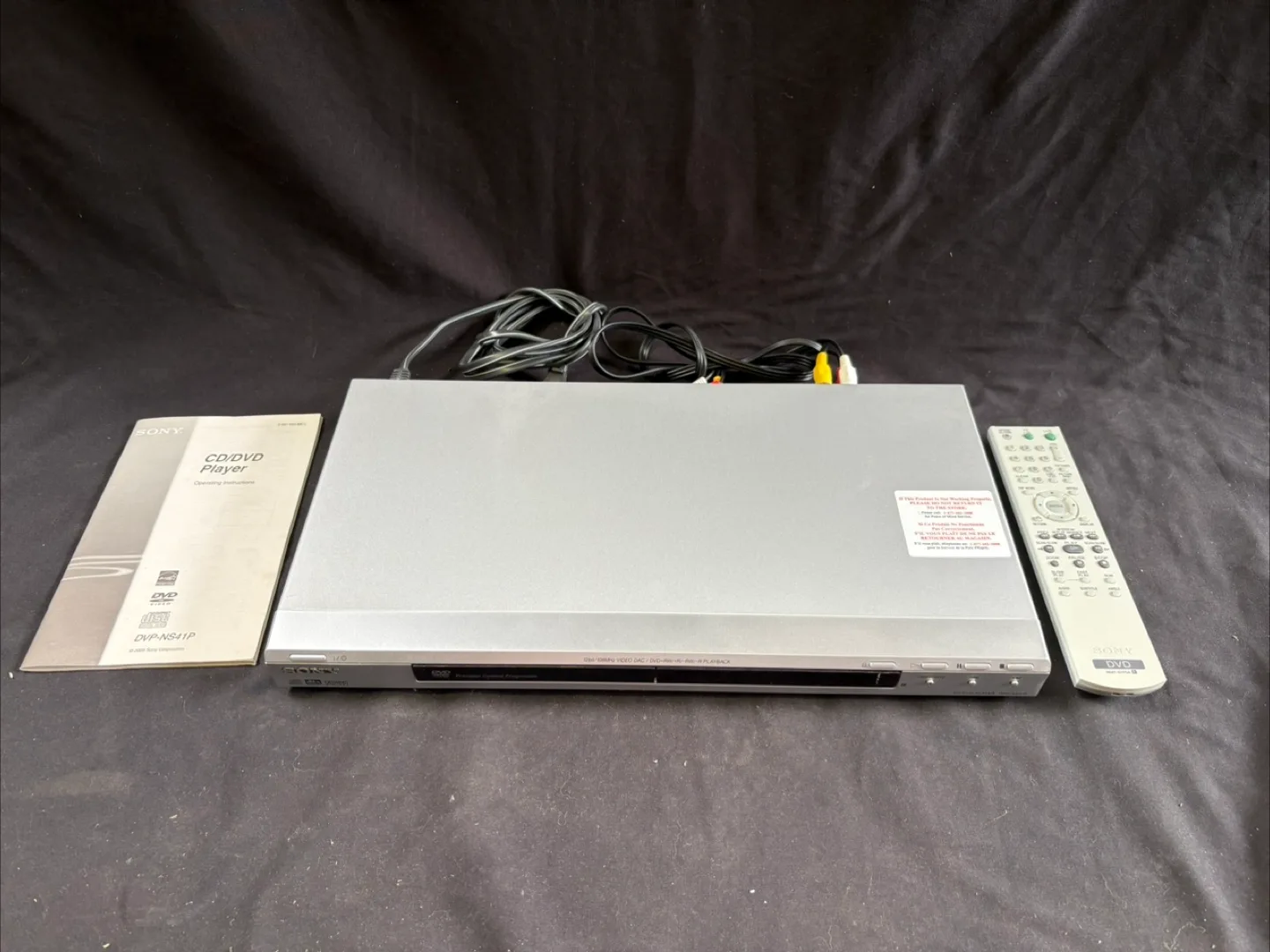 🇨🇦Sony DVP-NS41P CD/DVD Player with Remote thumbnail