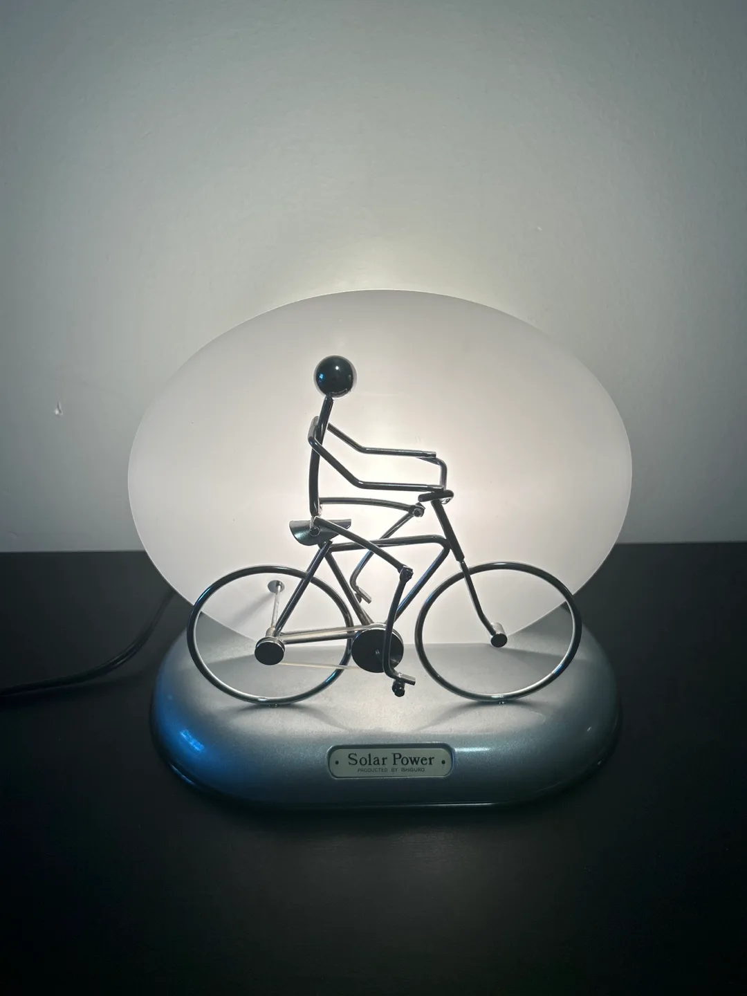 Solar Power Bicycle Desk Lamp image indicator(6)