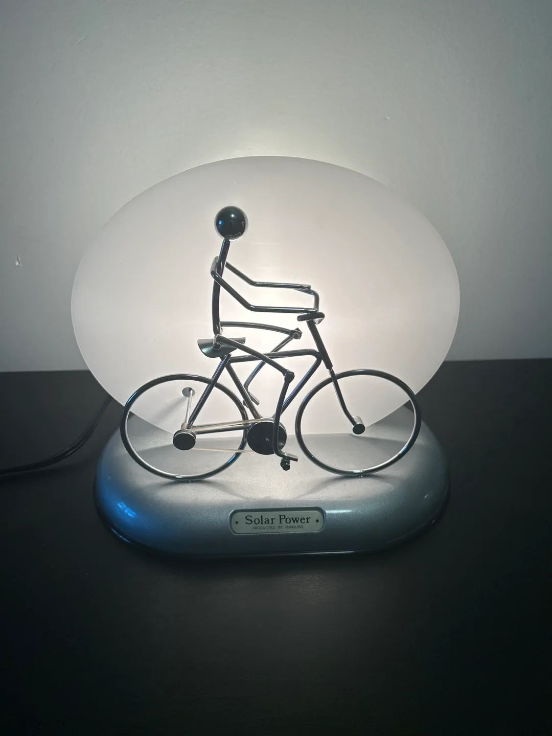 Solar Power Bicycle Desk Lamp image indicator(5)