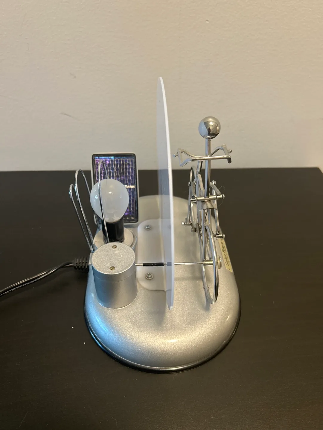 Solar Power Bicycle Desk Lamp image indicator(4)