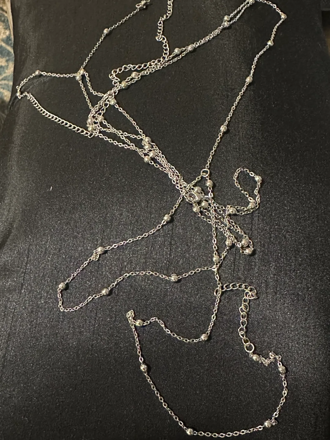 WangGao Stainless Steel Silver Body Chain with Pouch thumbnail