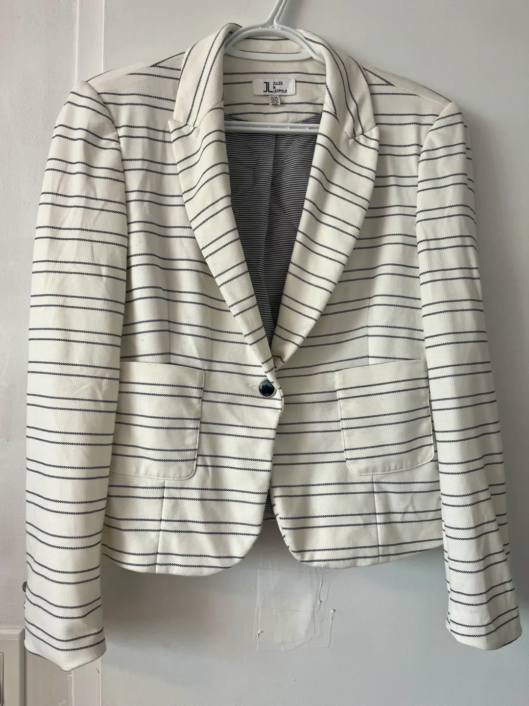 Jules & Leopold Striped Blazer - Size M thumbnail