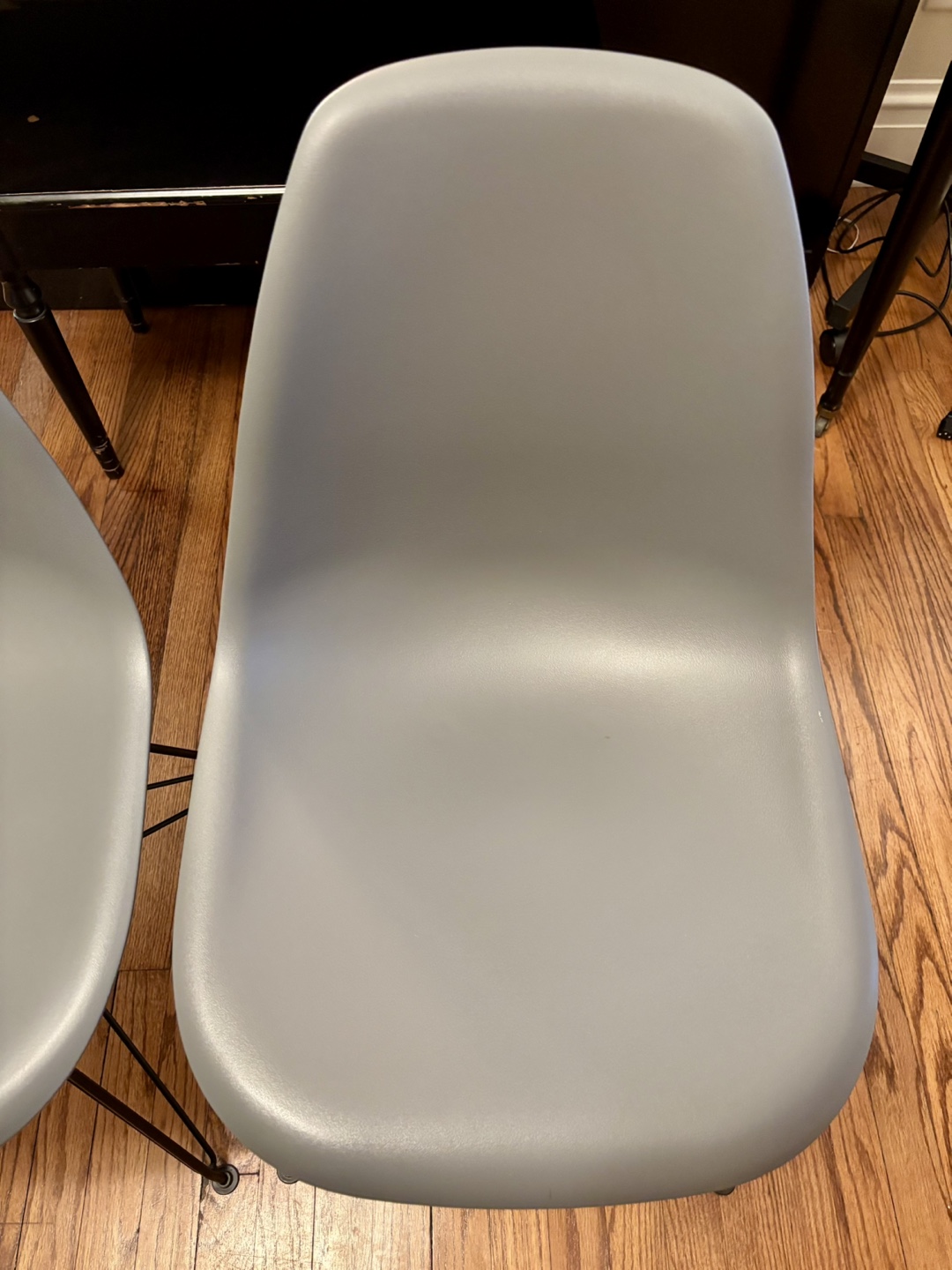 Eames Style Molded Plastic Dining Chairs - Set of 2 - photo 3