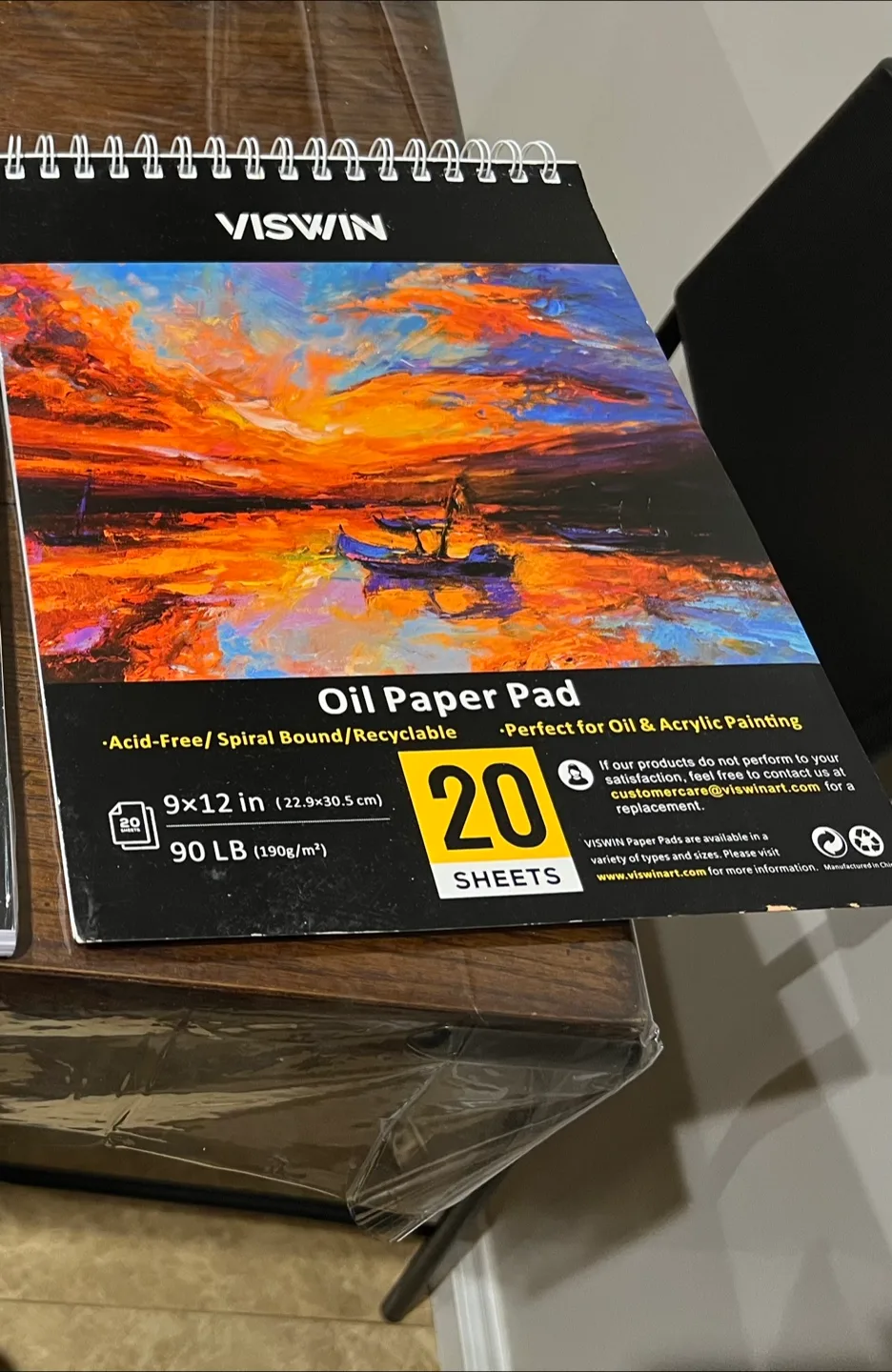 Oil paper pad sketchbook thumbnail