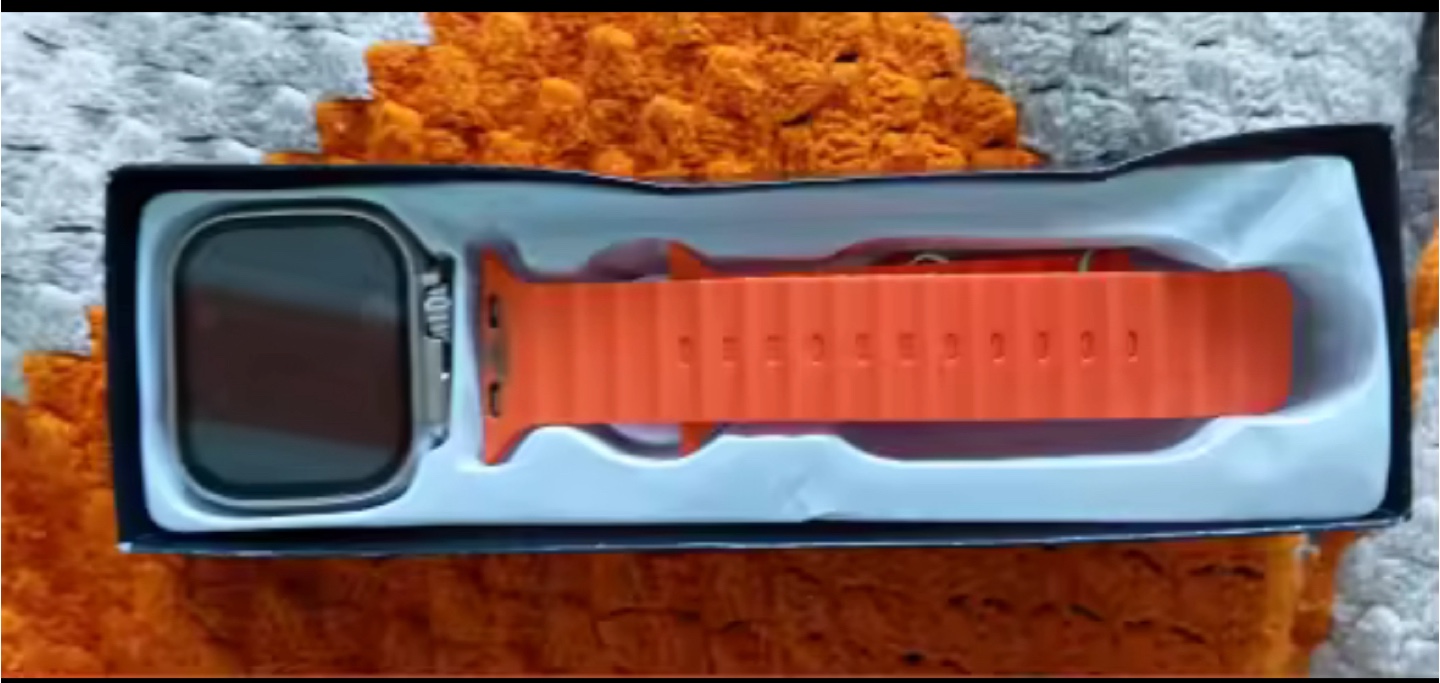 Smart Watch with Orange Band - Read Description please