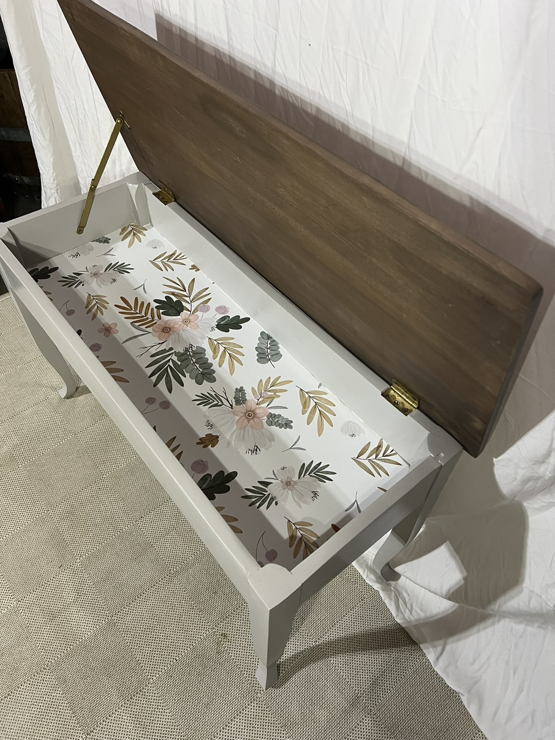 Storage Bench -Refinished/ Solid Wood - photo 4
