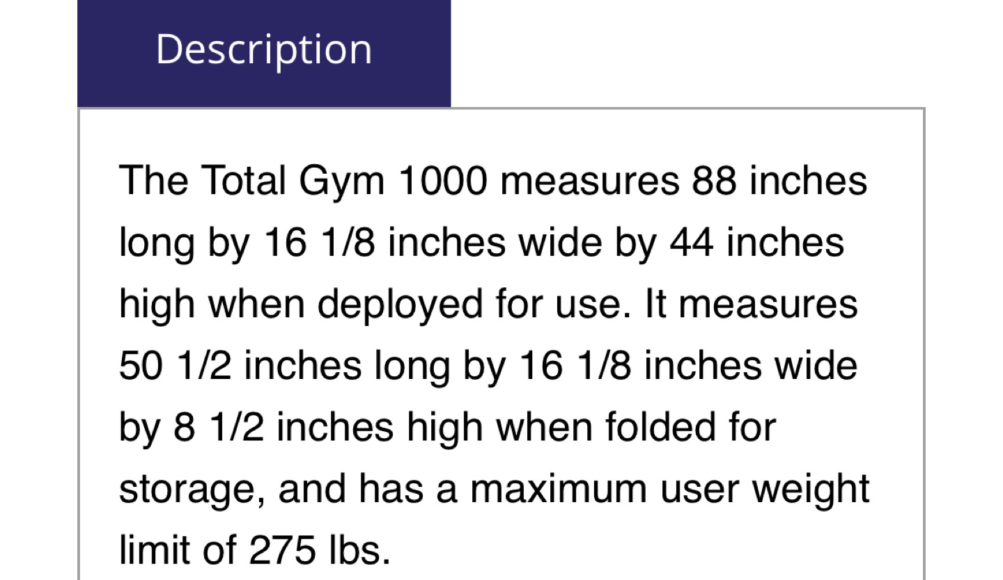 Total Gym 1000 Home Exercise Machine - photo 5
