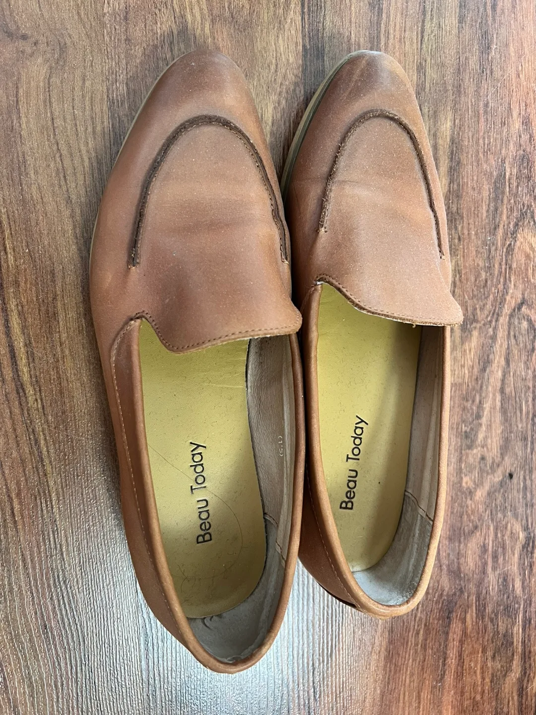 Beau Today Brown Leather Loafers thumbnail