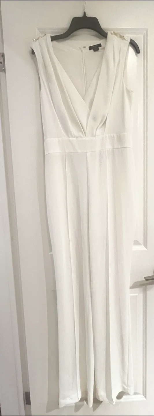 Marciano by Guess White Jumpsuit - Size 6 thumbnail