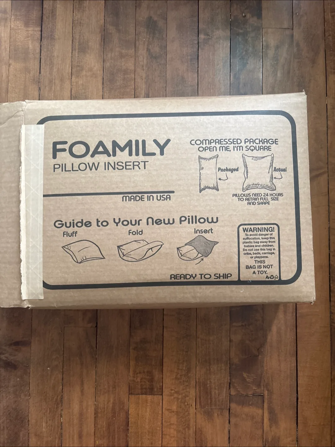 Foamily Pillow Insert - New in Box! thumbnail