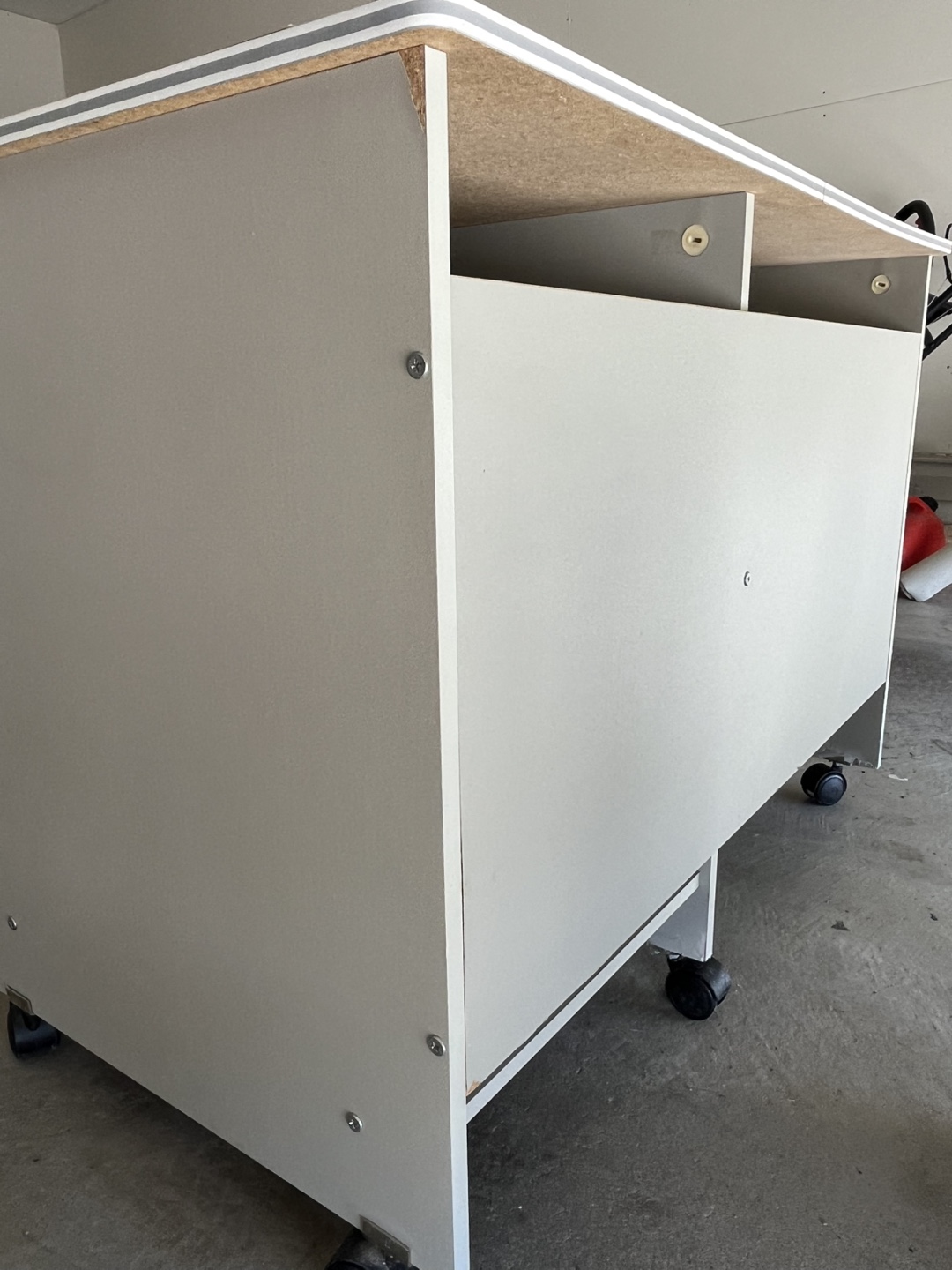 Rolling Computer Desk with Shelves with free chair - photo 4