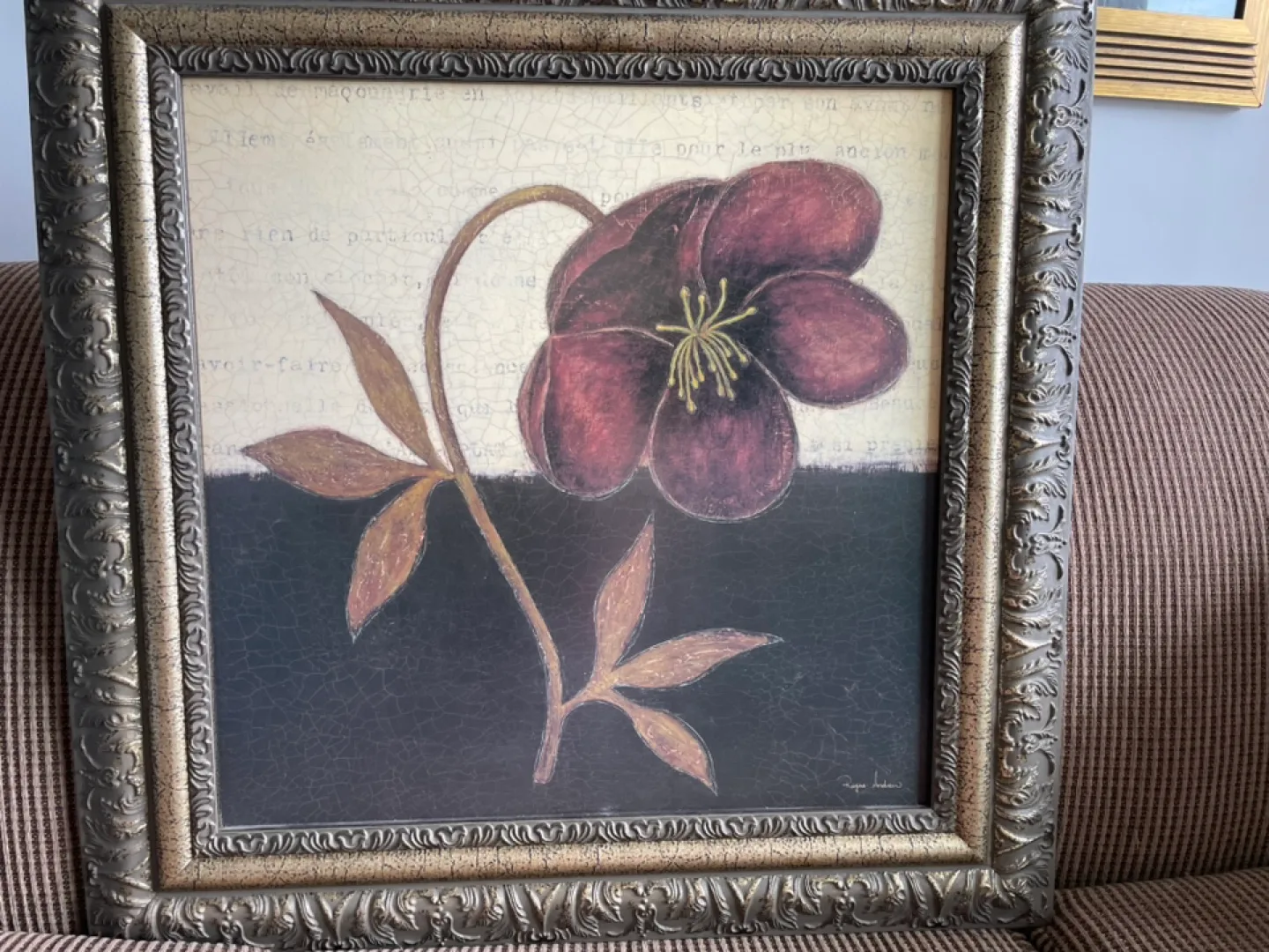 Framed Floral Print thumbnail