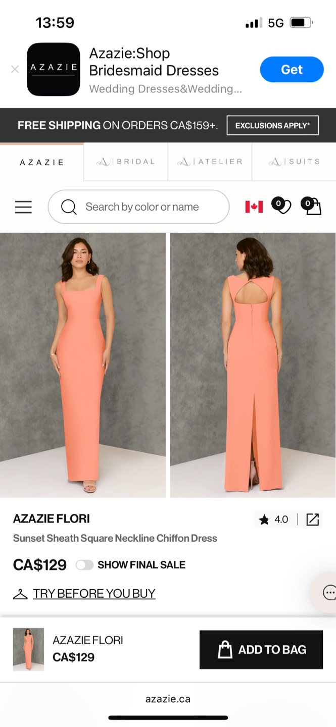 Azazie Dress