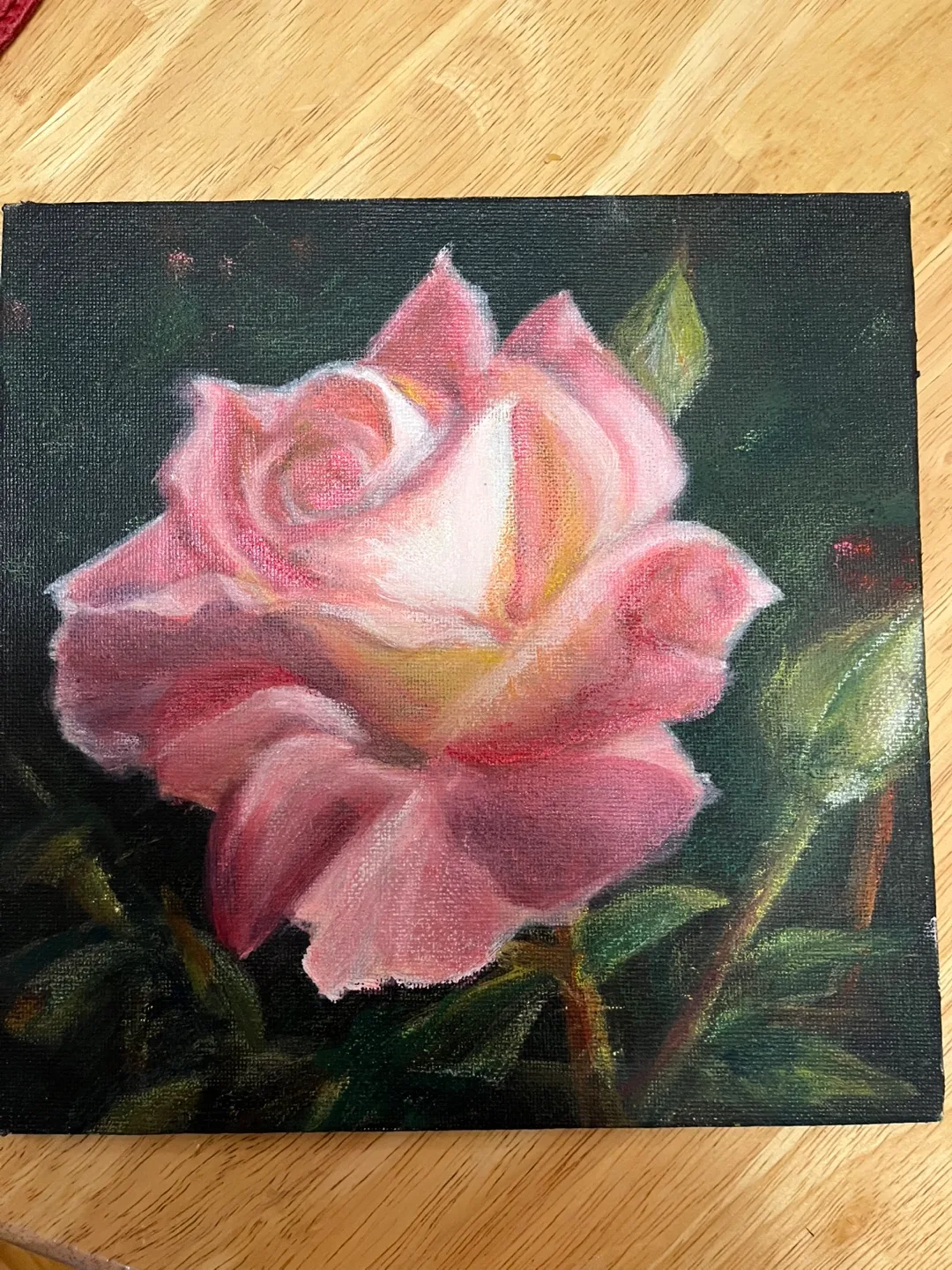 Original art- Rose Pastel Painting by Calgary artist thumbnail