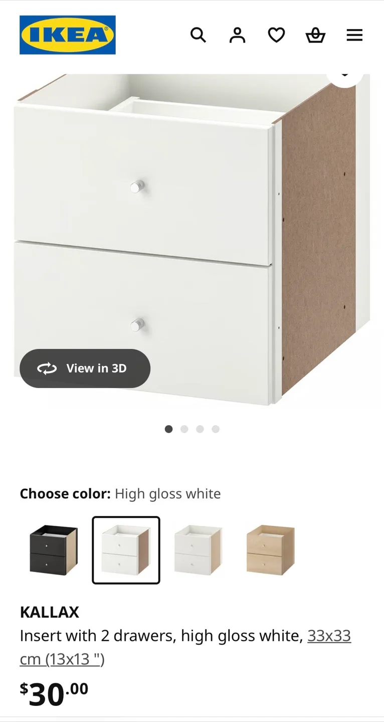 IKEA Kallax White Shelf Unit image indicator(10)