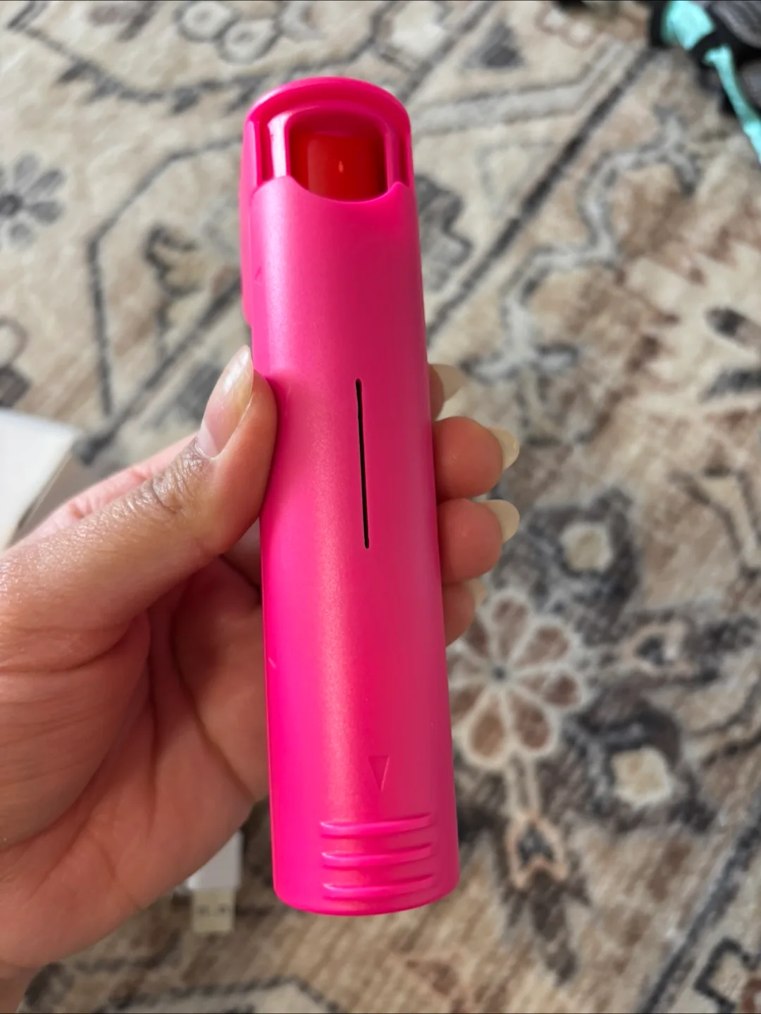 Papasafety Pink Pepper Spray with Charger & Keychain thumbnail