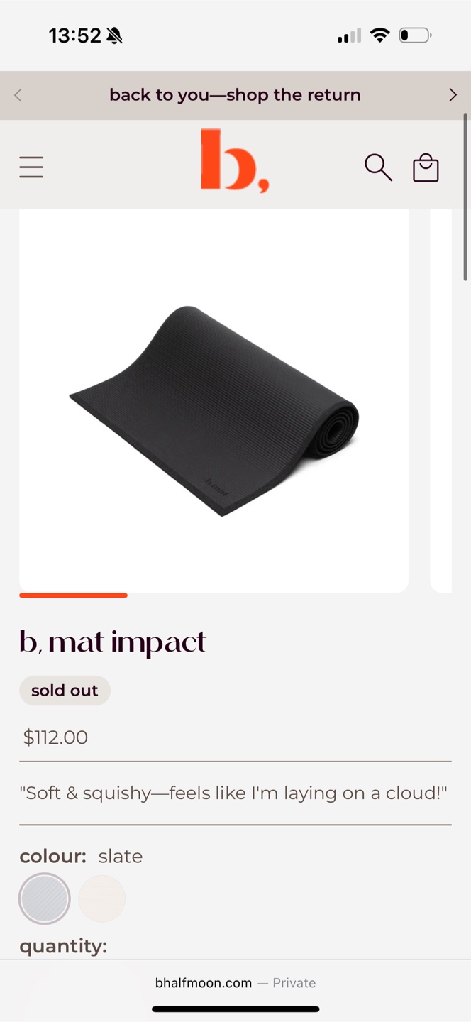 B Halfmoon b. mat impact yoga mat - photo 3