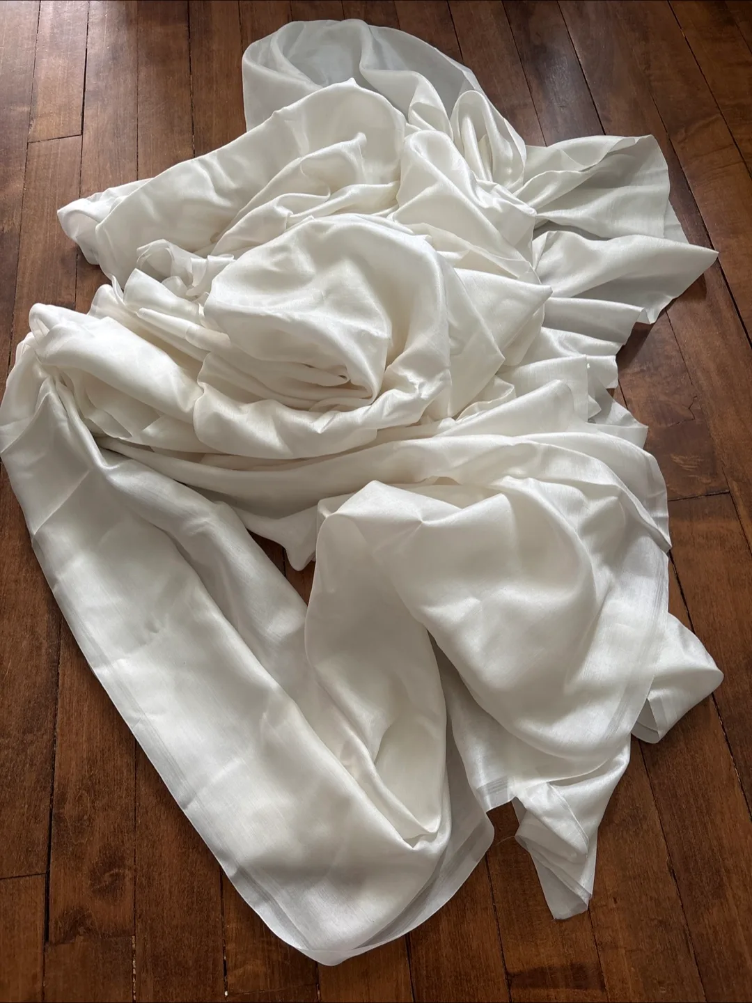20 m pure White silk 100% thumbnail