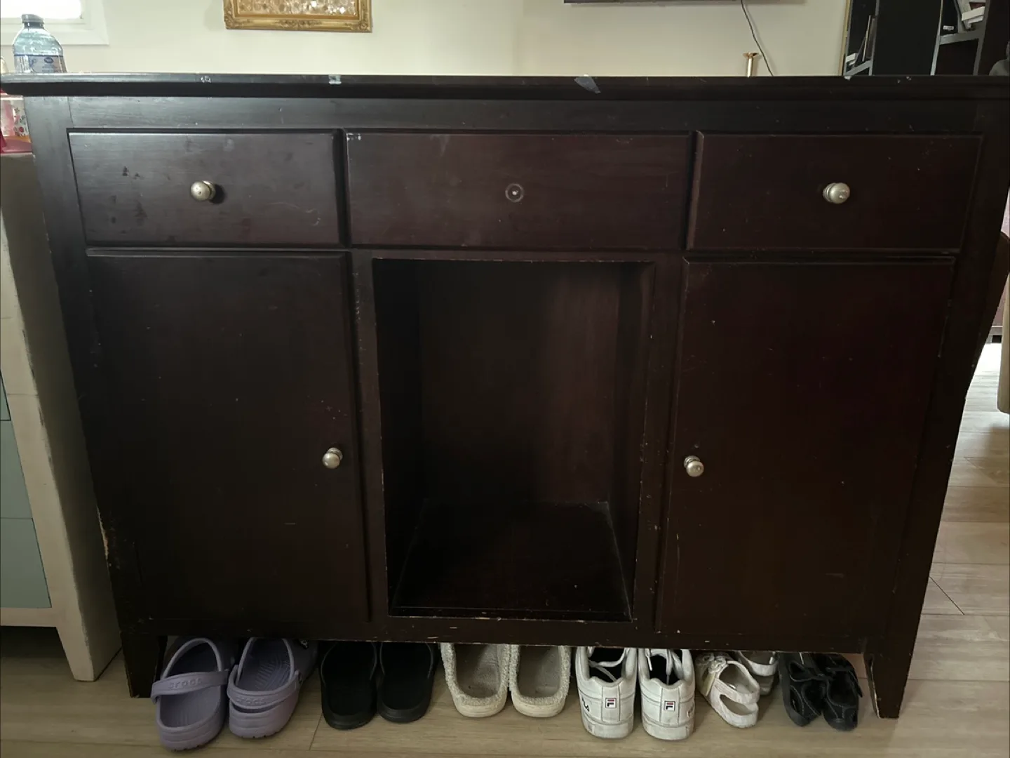Dark Brown Wooden Cabinet thumbnail
