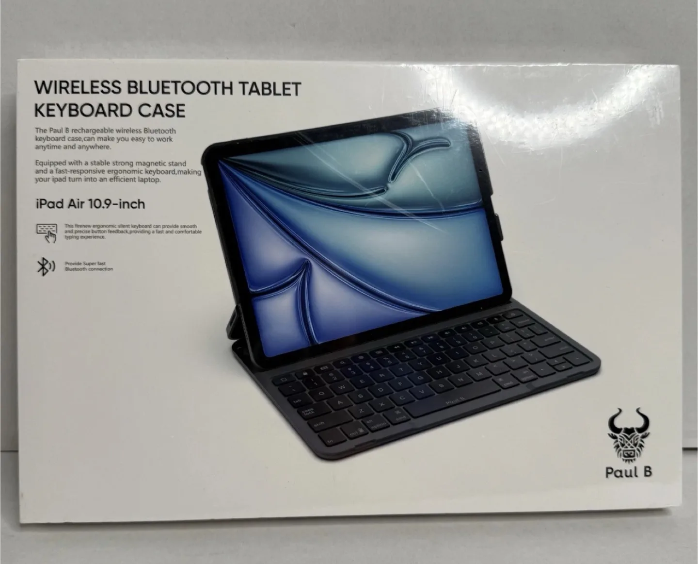Paul B Wireless Bluetooth Tablet Keyboard Case thumbnail
