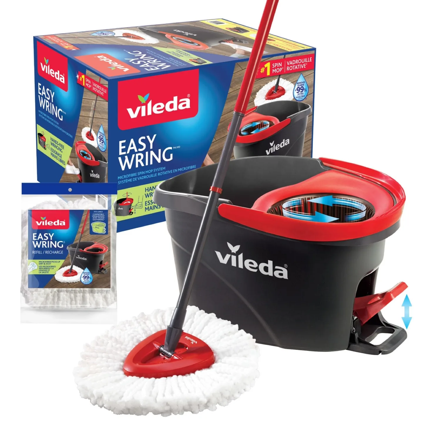 Vileda EasyWring Spin Mop & Bucket System - NEW thumbnail