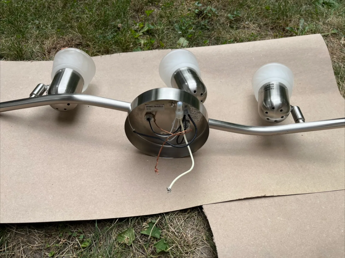3-Light Vanity Light Fixture, Brushed Nickel thumbnail
