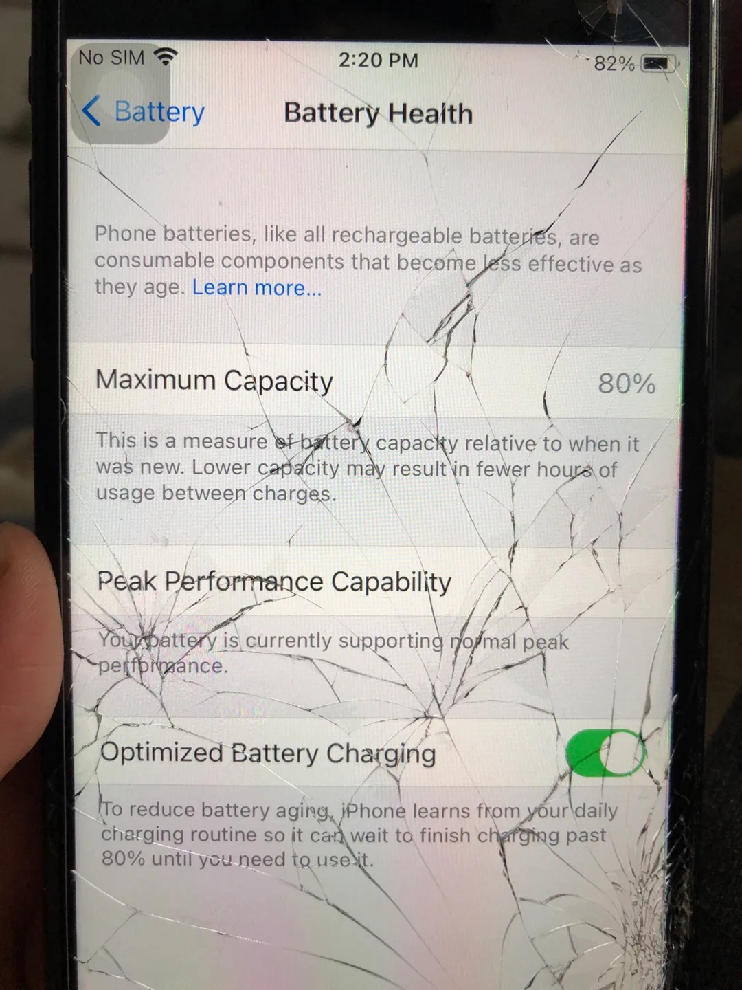 iPhone 7 Plus - Black - Damaged Screen 32GB image indicator(4)